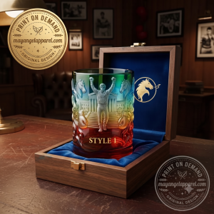 Rocky 50th Anniversary 1976–2025 3D Embossed Italian Stallion Whiskey Glass 2 Rocky 50th Anniversary 1976–2025 3D Embossed Italian Stallion Whiskey Glass
