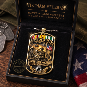Vietnam Veteran All Gave Some, Some Gave All Tribute Dog Tag Necklace