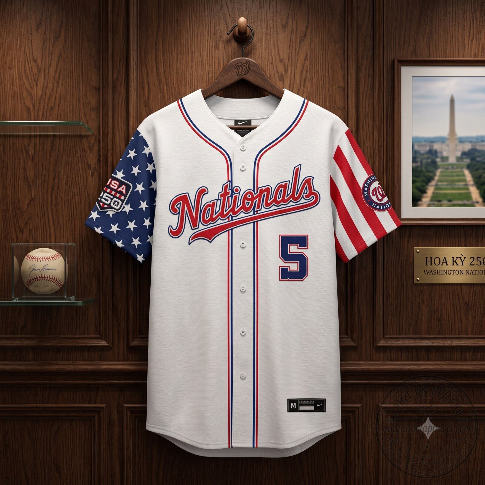 Men's Washington Nationals America 250 Edition Vapor Premier Limited Jersey 4 Men's Washington Nationals America 250 Edition Vapor Premier Limited Jersey