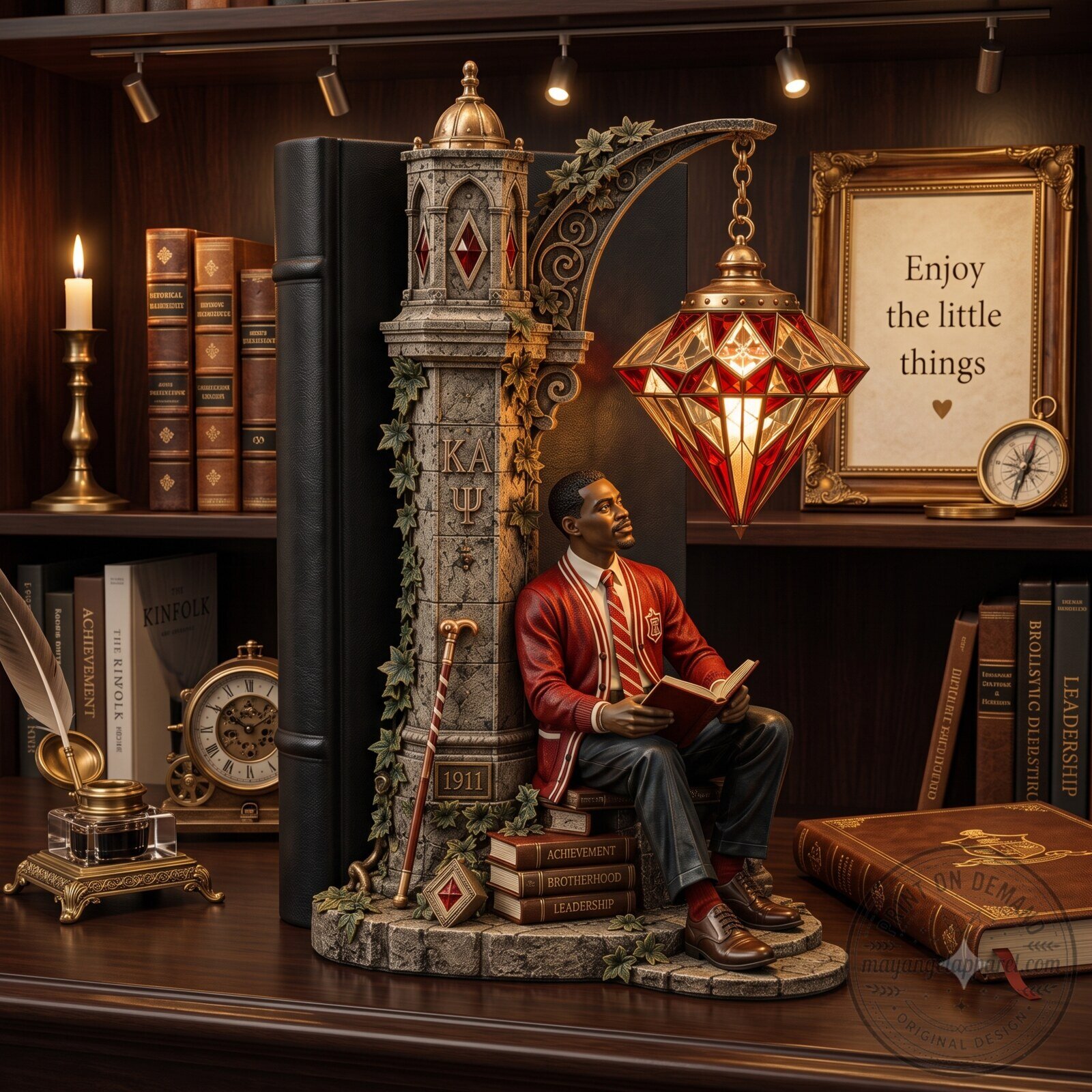 KPAP Bookshelf Figurines Lamp