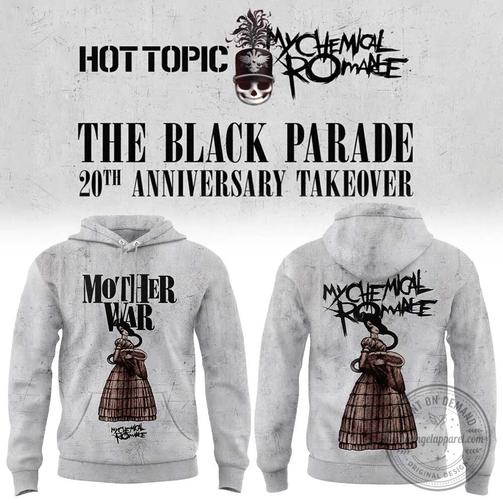 My Chemical Romance The Black Parade Mother War 20th Anniversary Hoodie 2 My Chemical Romance The Black Parade Mother War 20th Anniversary Hoodie