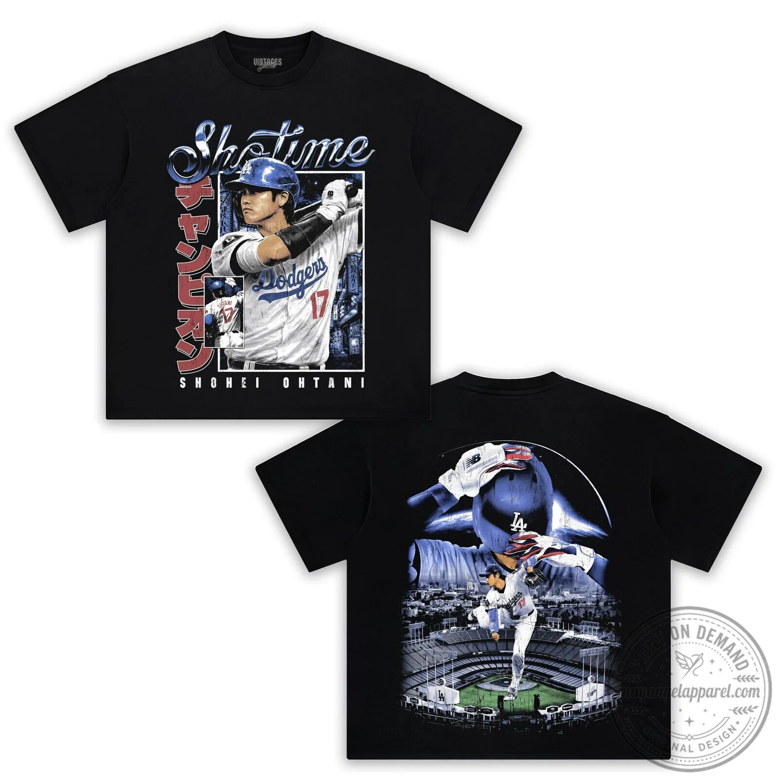 Los Angeles Dodgers Fan T-Shirt featuring Shohei Ohtani