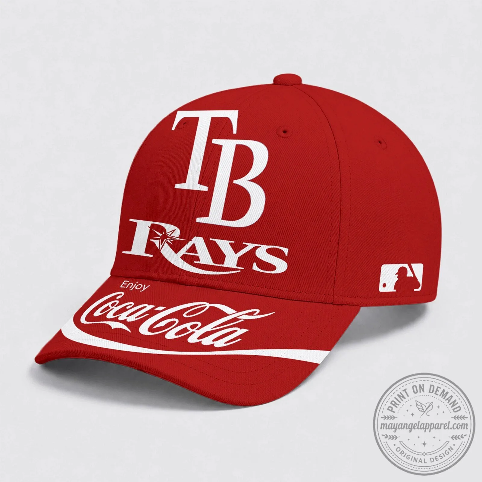 Tampa Bay Rays Baseball Coca Cola Red Cap Hat