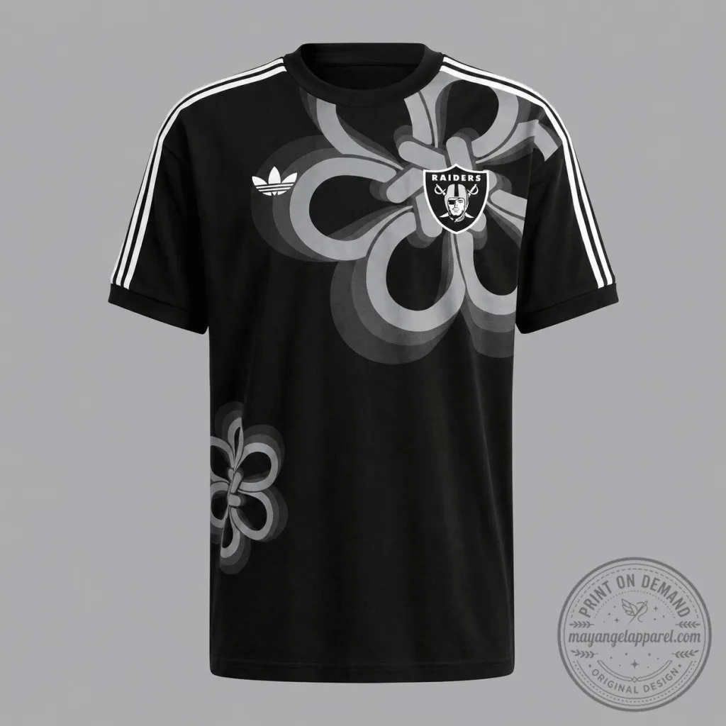 Las Vegas Raiders Adidas Originals Trefoil Graphic T-Shirt Las Vegas Raiders Adidas Originals Trefoil Graphic T-Shirt