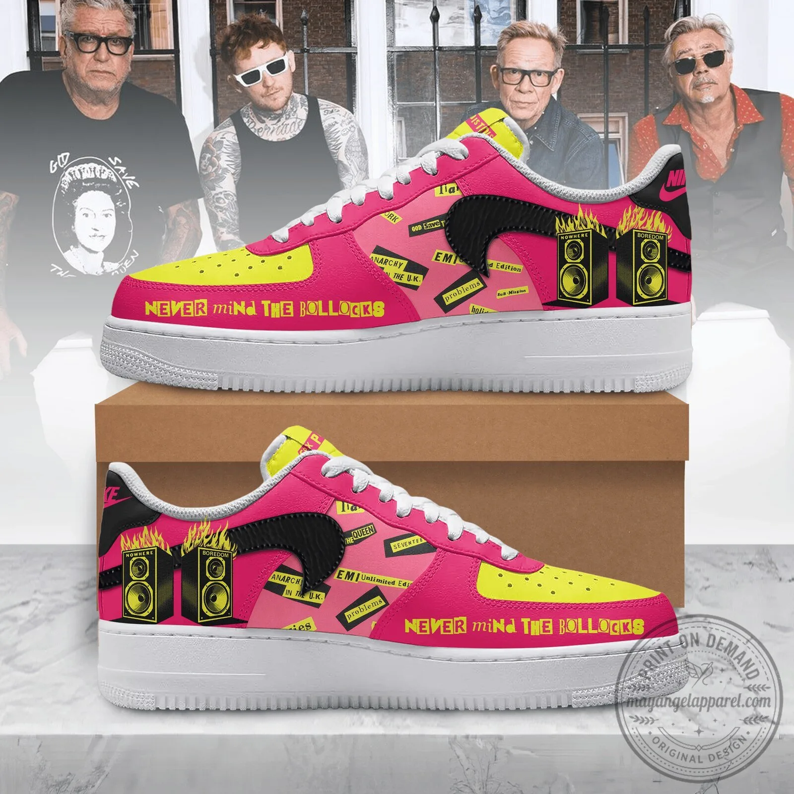 Sex Pistols Never Mind The Bollocks Album Cover Shoes