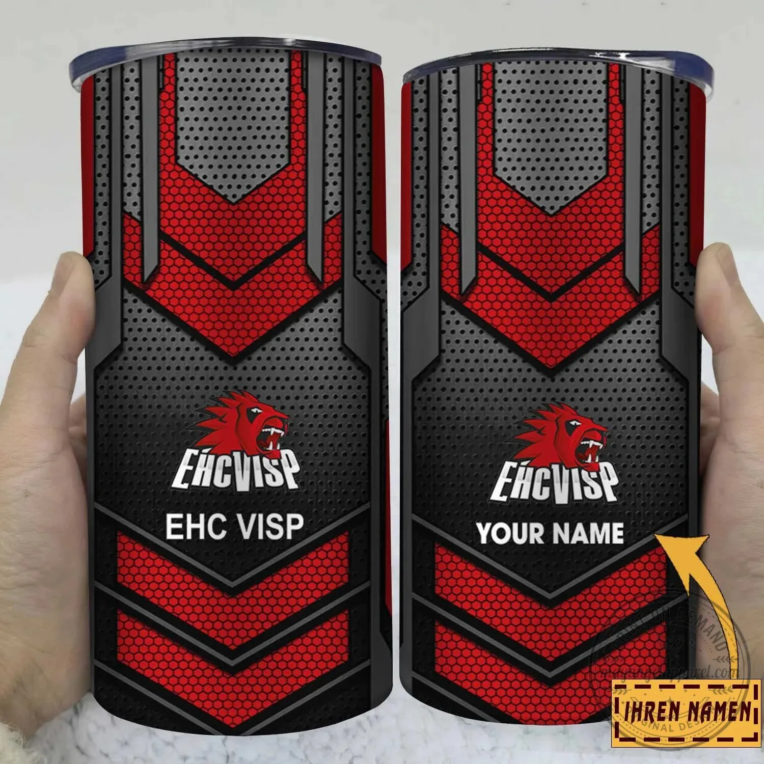 EHC Visp Ice Hockey Team Personalized Stainless Steel Tumbler