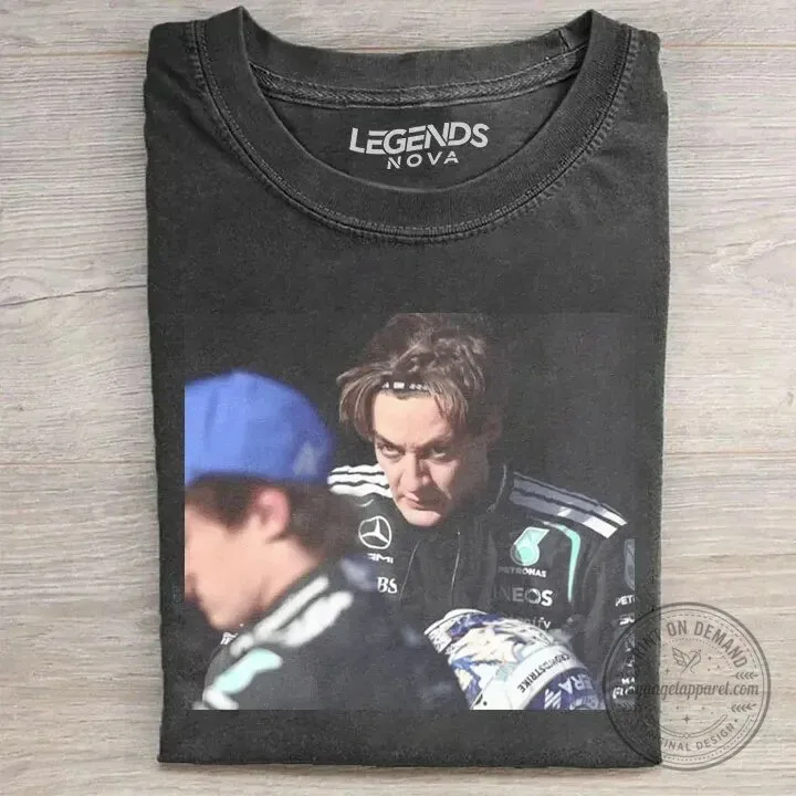 Graphic T-Shirt Featuring George Russell's Iconic Angry Emperor Moment