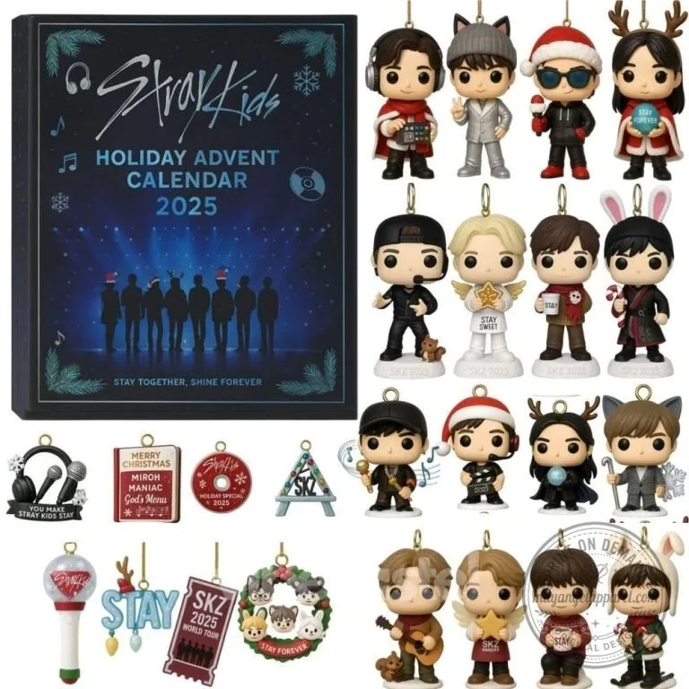 Stray Kids Holiday Advent Calendar 2025 Christmas Ornament Set