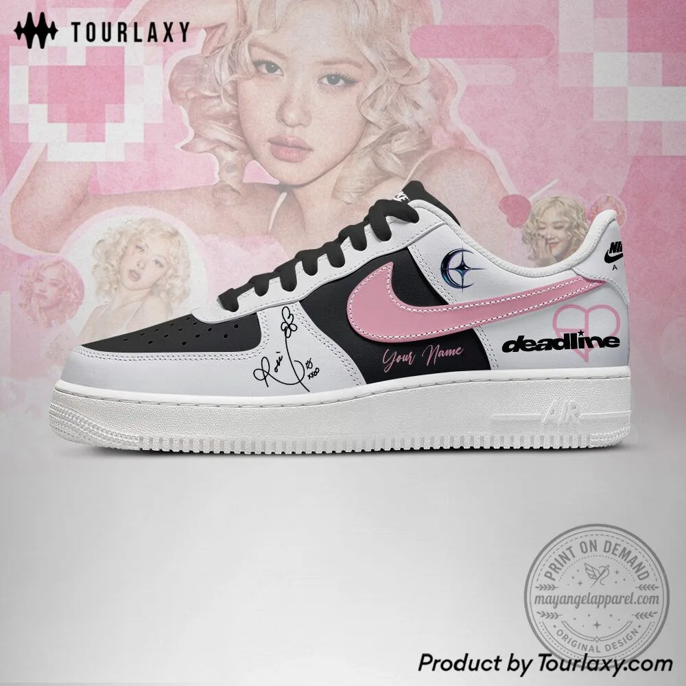 Blackpink Rose World Tour 2026 Custom Name White and Black Sneakers 4 Blackpink Rose World Tour 2026 Custom Name White and Black Sneakers