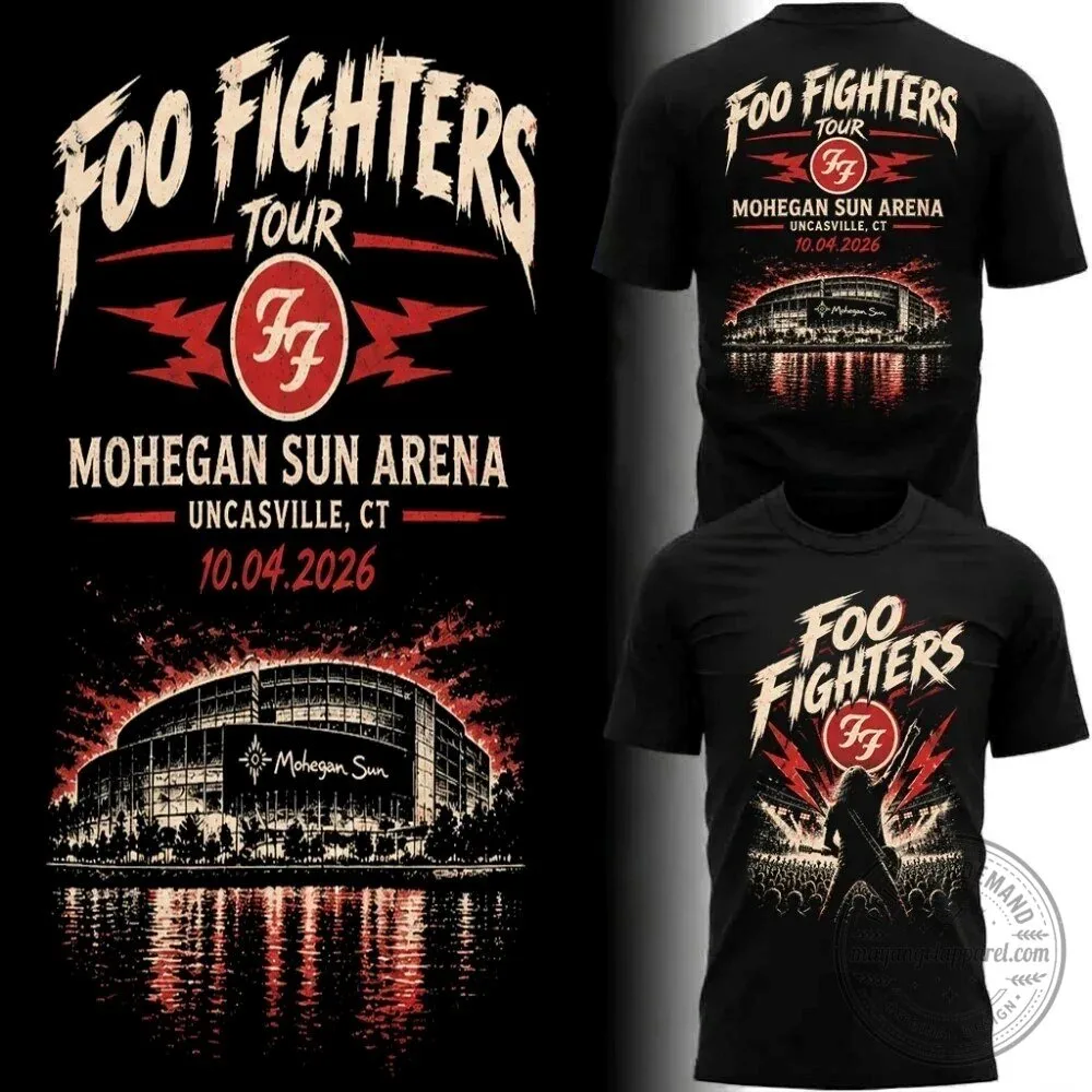 Black T-Shirt from Foo Fighters Concert at Mohegan Sun Arena