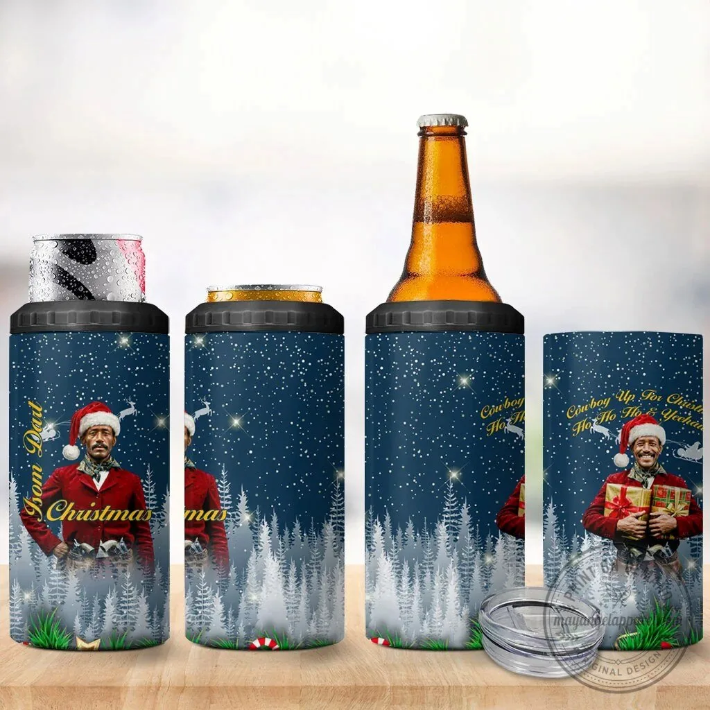 Isom Dart Christmas Cowboy Up For Christmas Ho Ho Yeehaw Can Cooler Tumbler 8 Isom Dart Christmas Cowboy Up For Christmas Ho Ho Yeehaw Can Cooler Tumbler