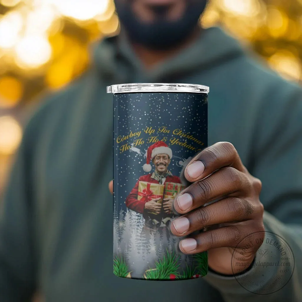 Isom Dart Christmas Cowboy Up For Christmas Ho Ho Yeehaw Can Cooler Tumbler 13 Isom Dart Christmas Cowboy Up For Christmas Ho Ho Yeehaw Can Cooler Tumbler