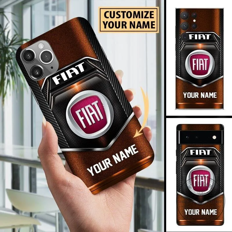 Custom Fiat Logo Carbon Fiber Pattern Personalized Phone Case 9 Custom Fiat Logo Carbon Fiber Pattern Personalized Phone Case