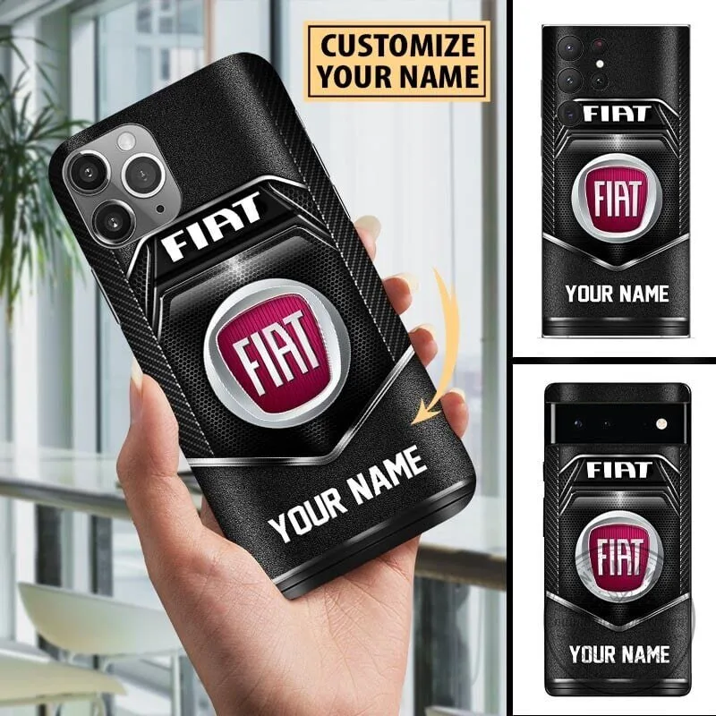 Custom Fiat Logo Carbon Fiber Pattern Personalized Phone Case 10 Custom Fiat Logo Carbon Fiber Pattern Personalized Phone Case