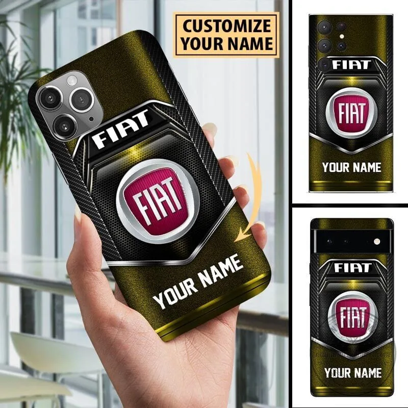 Custom Fiat Logo Carbon Fiber Pattern Personalized Phone Case 11 Custom Fiat Logo Carbon Fiber Pattern Personalized Phone Case