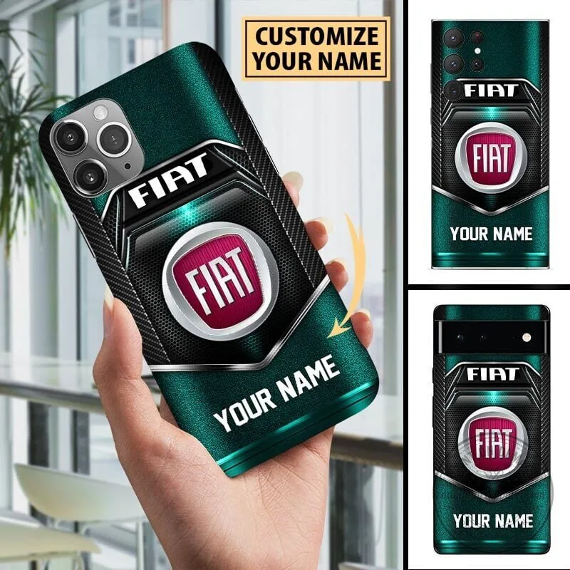 Custom Fiat Logo Carbon Fiber Pattern Personalized Phone Case 13 Custom Fiat Logo Carbon Fiber Pattern Personalized Phone Case