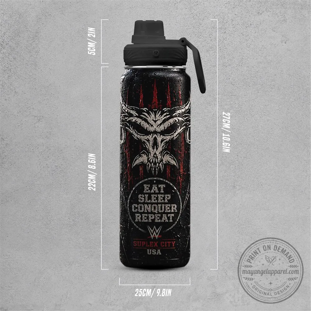 Brock Lesnar WWE Eat Sleep Conquer Repeat Suplex City Water Bottle 3 Brock Lesnar WWE Eat Sleep Conquer Repeat Suplex City Water Bottle