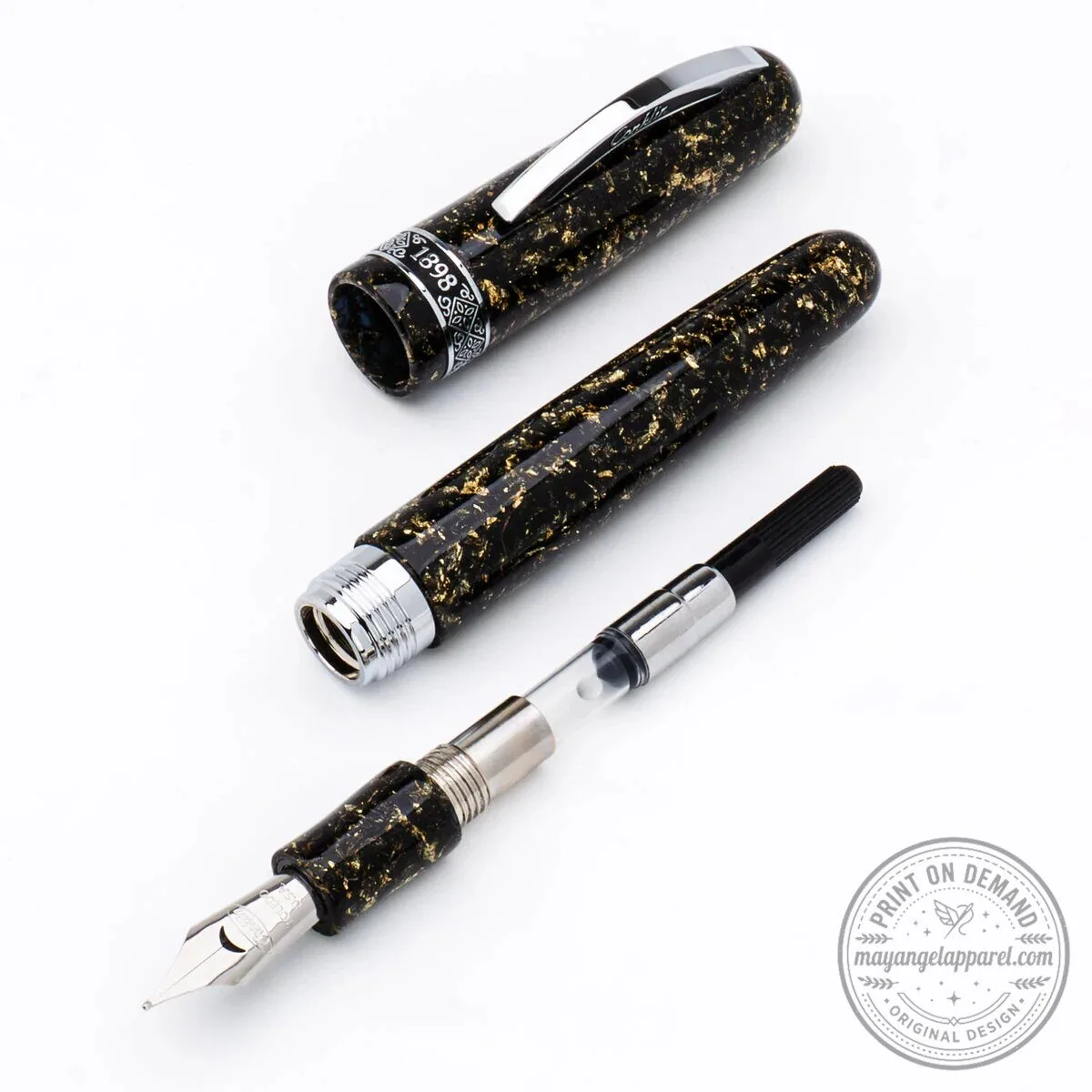 Conklin 1898 Collection Solaris Black Chrome Trim Limited Edition Fountain Pen