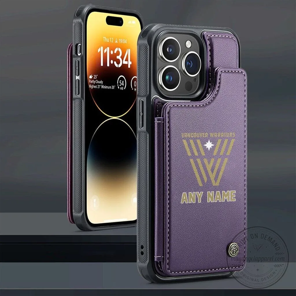 Vancouver Warriors Personalized Leather Phone Case with Custom Name 14 Vancouver Warriors Personalized Leather Phone Case with Custom Name