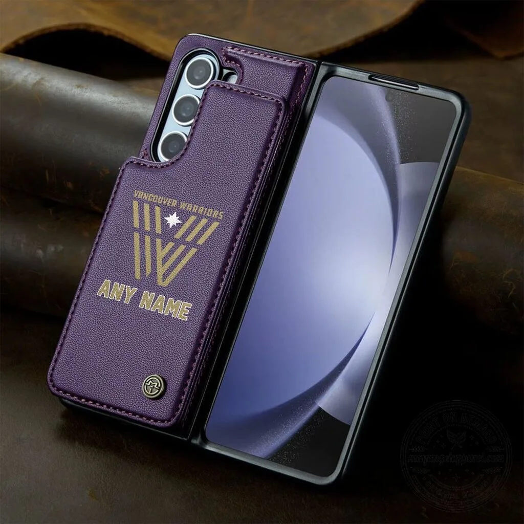 Vancouver Warriors Personalized Leather Phone Case with Custom Name 19 Vancouver Warriors Personalized Leather Phone Case with Custom Name