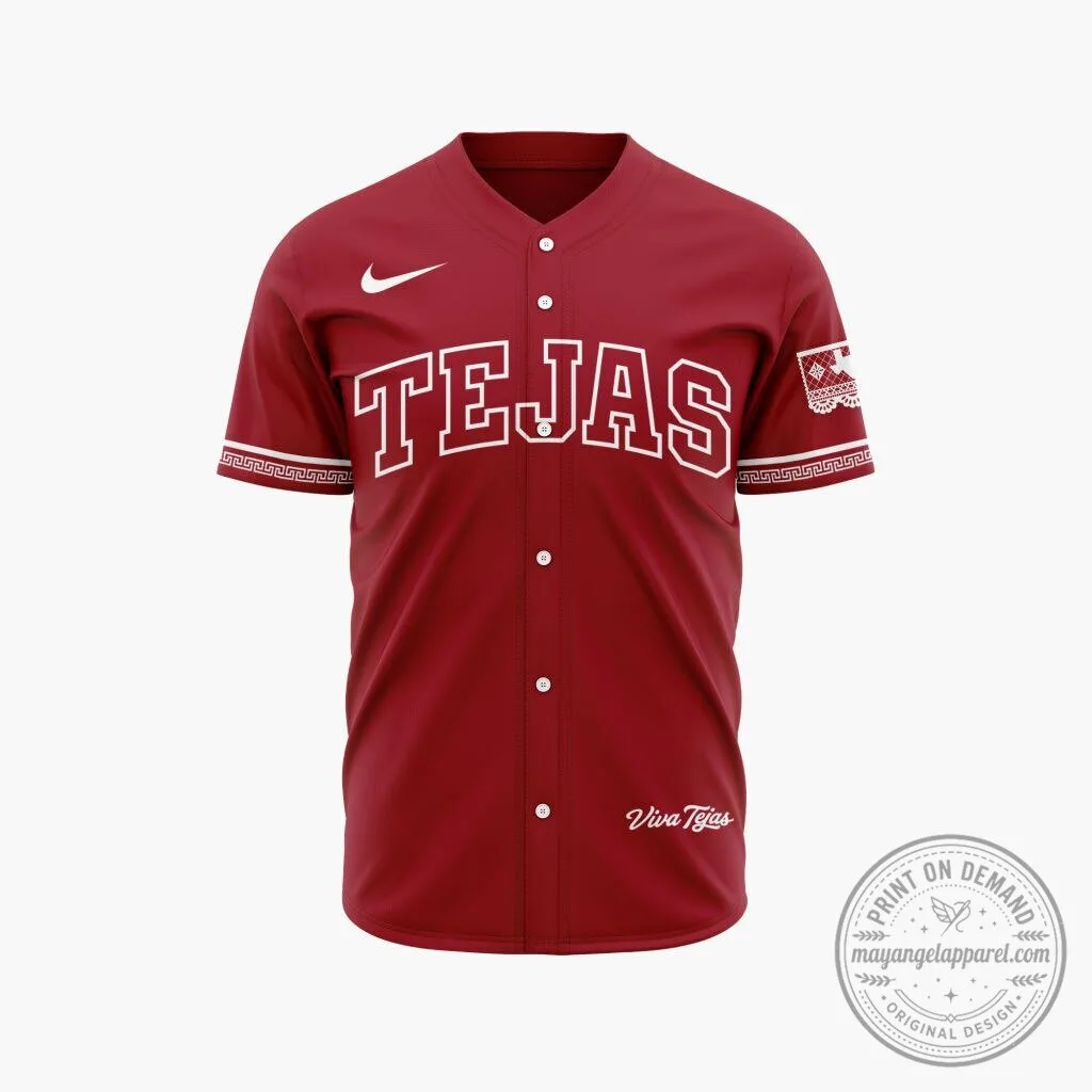 Texas Rangers Baseball Team City Connect Red Jersey