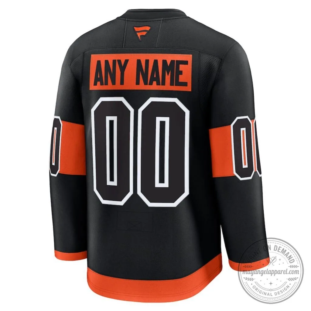 Philadelphia Flyers Black Alternate NHL Hockey Jersey 3 Philadelphia Flyers Black Alternate NHL Hockey Jersey