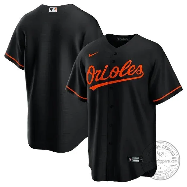 Baltimore Orioles Black Nike Replica Baseball Jersey