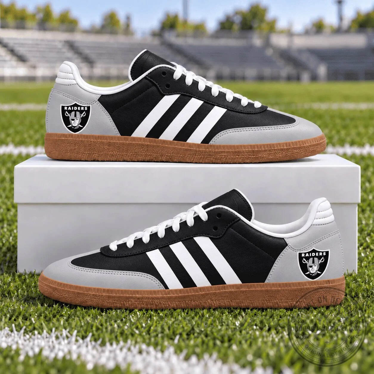 Las Vegas Raiders Football Team Samba Style Sneakers