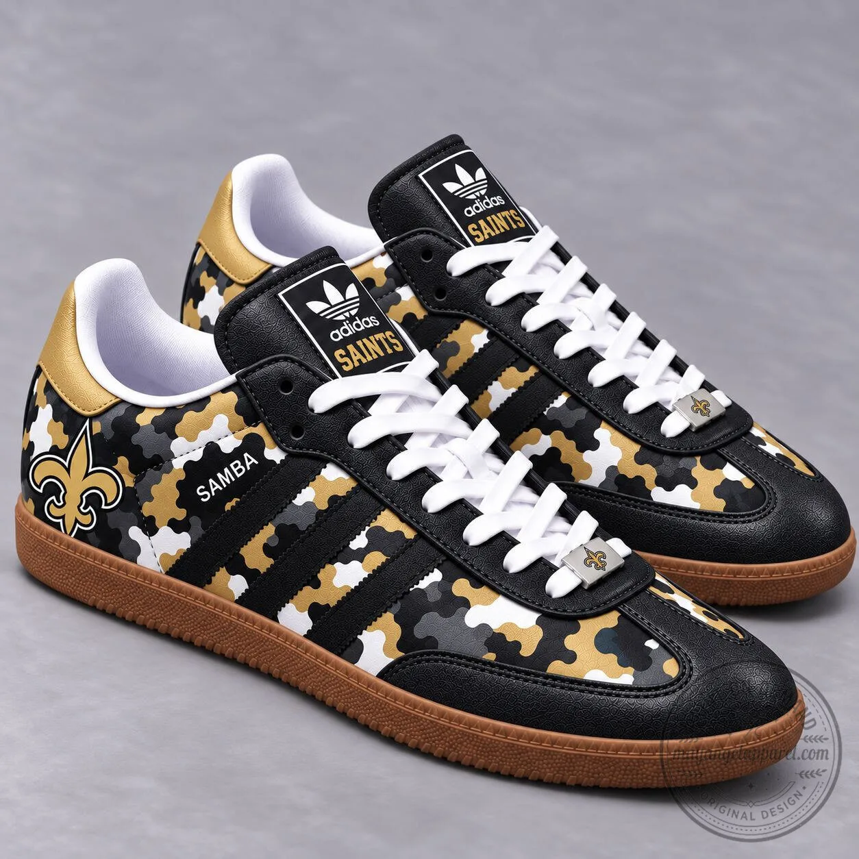 New Orleans Saints NFL Camouflage Game Day Samba Shoes
