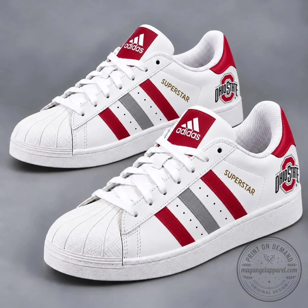Ohio State Buckeyes Adidas Superstar Shoes