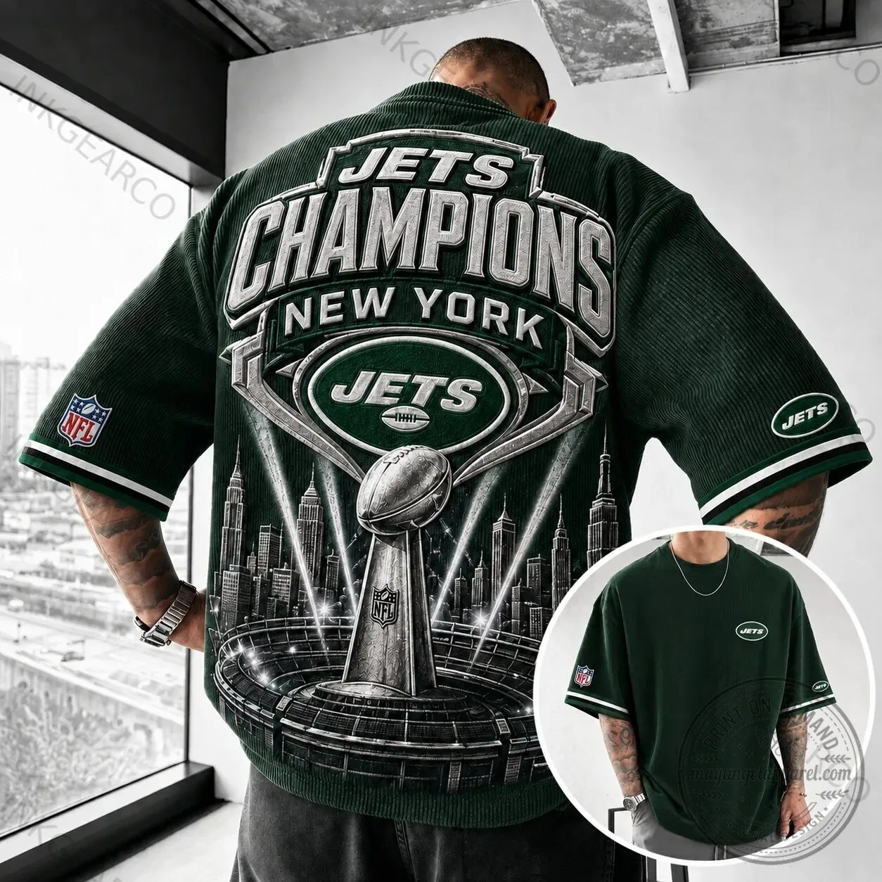 New York Jets Champions Super Bowl Football Team T-Shirt