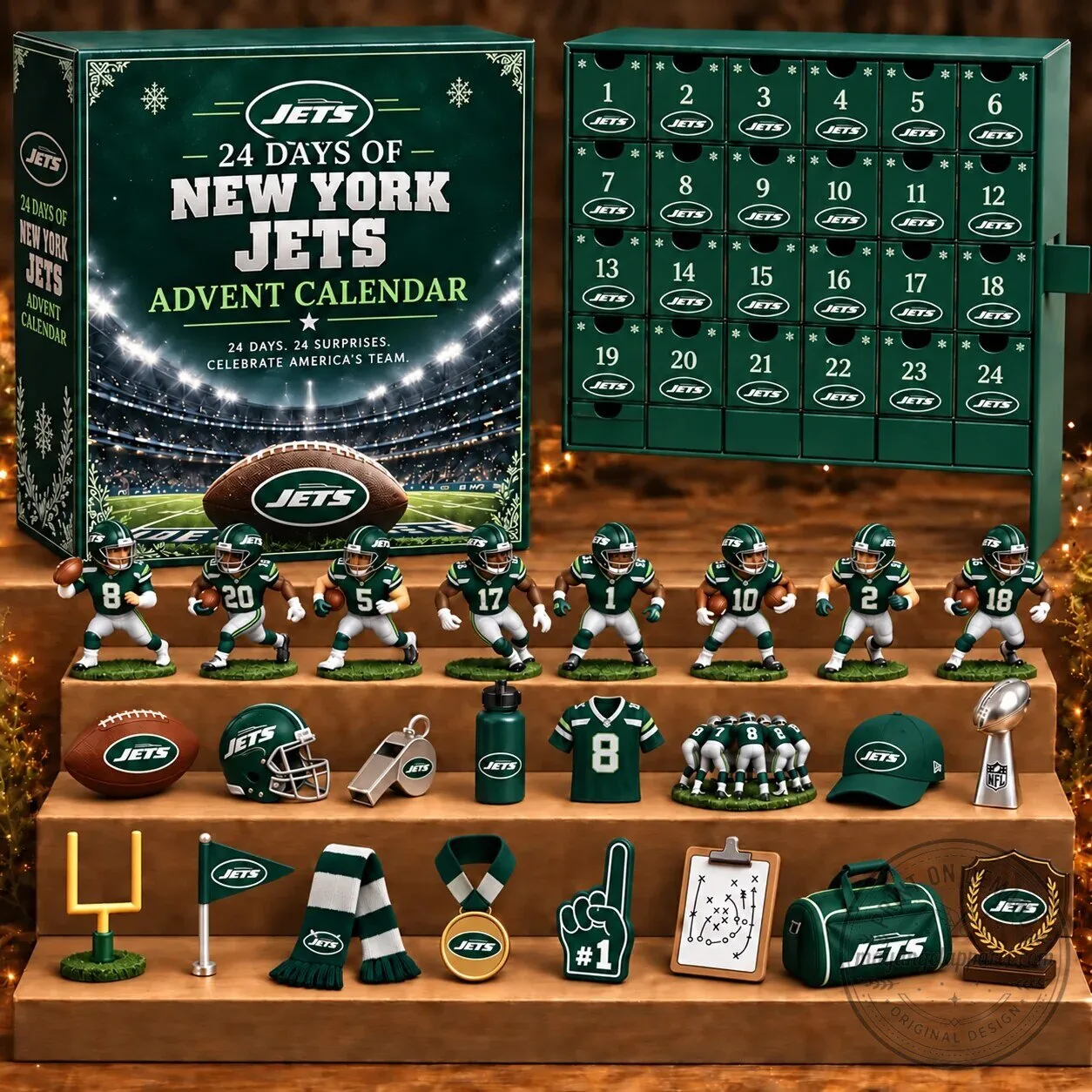 New York Jets American Football Team 24 Day Advent Calendar Blind Box