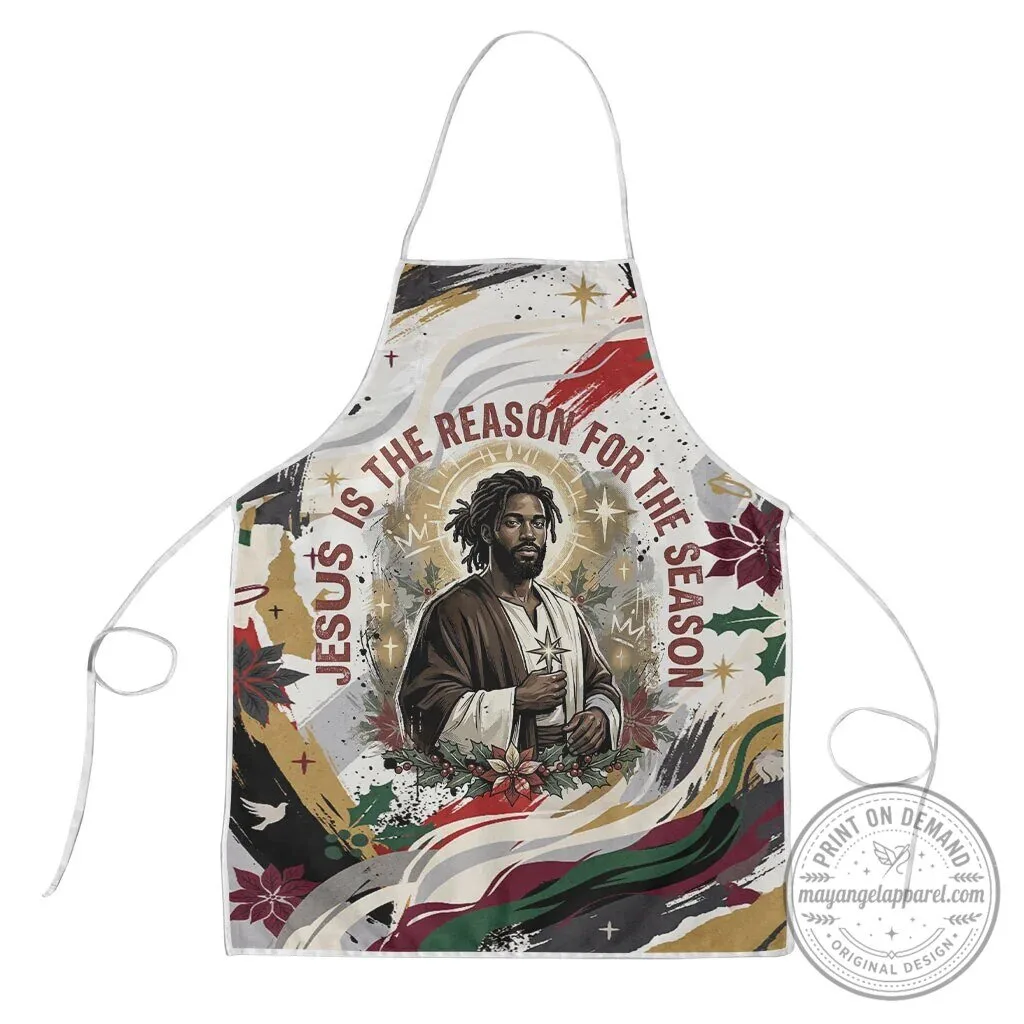Jesus Is The Reason For The Season Christian Religious Christmas Apron