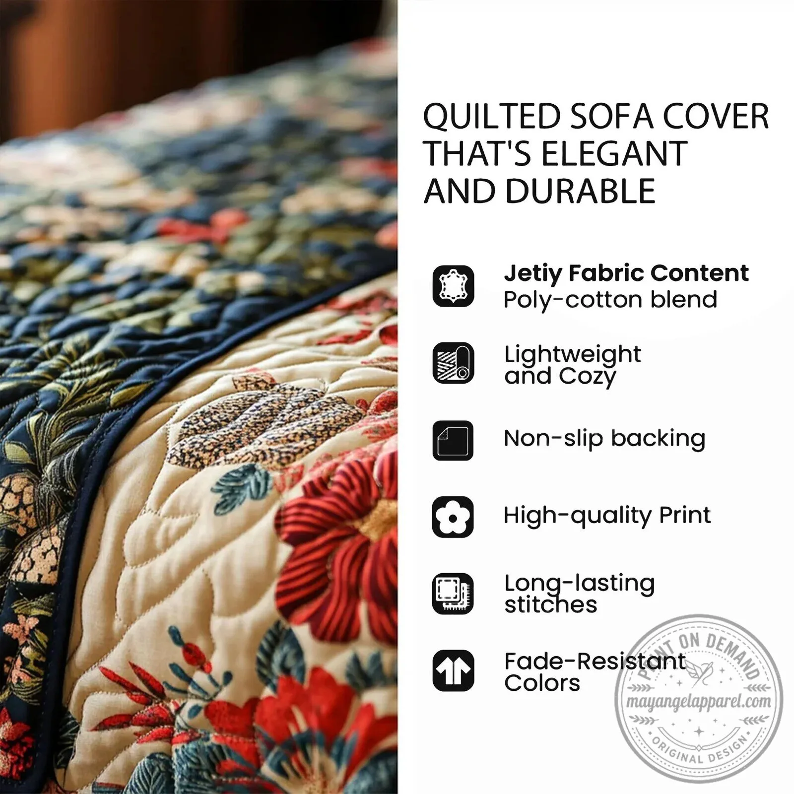 Colorful Musical Instruments Guitar Lover Quilted Sofa Cover 16 Colorful Musical Instruments Guitar Lover Quilted Sofa Cover