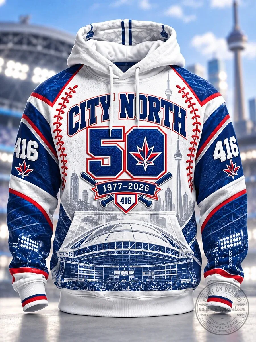 Toronto Blue Jays City North Baseball Fan Hoodie