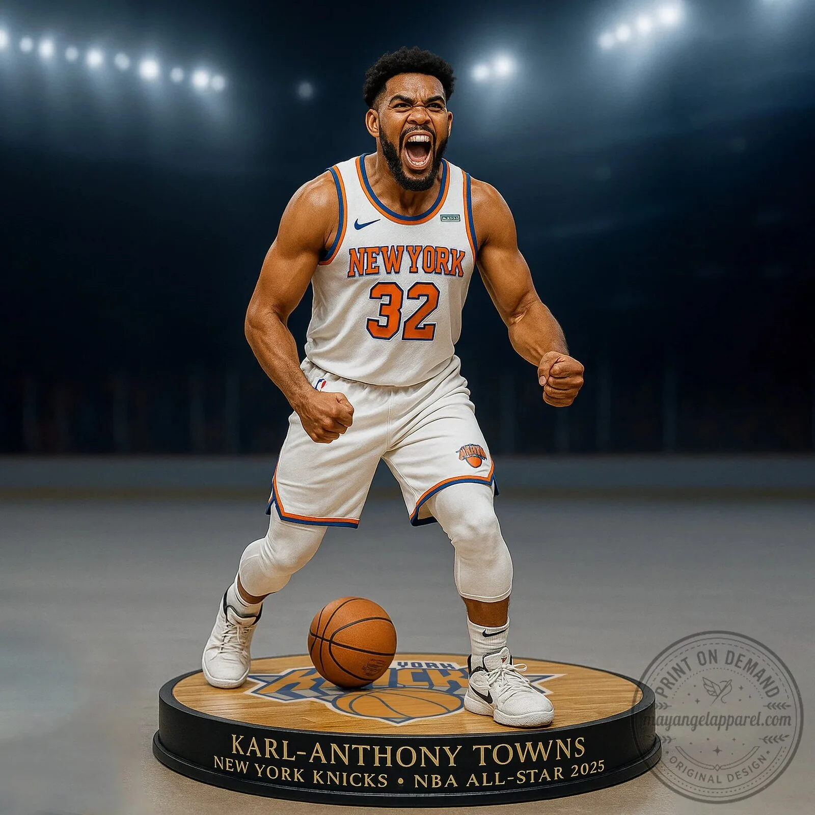 Karl-Anthony Towns New York Knicks NBA All-Star 2025 Basketball Player Figurine