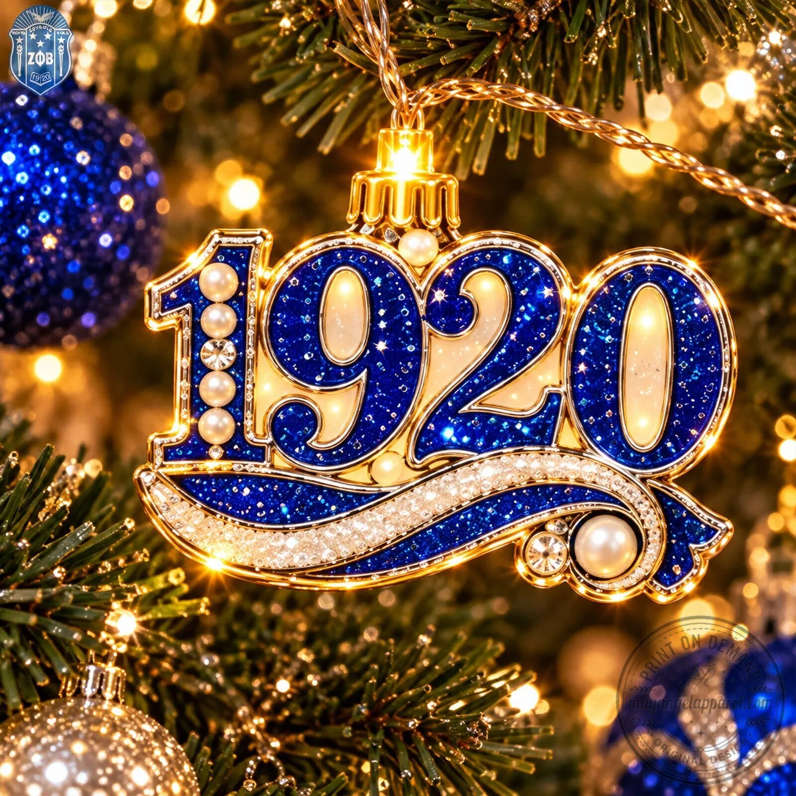 Zeta Phi Beta Sorority Holiday Ornament String Lights Christmas Decorations 7 Zeta Phi Beta Sorority Holiday Ornament String Lights Christmas Decorations