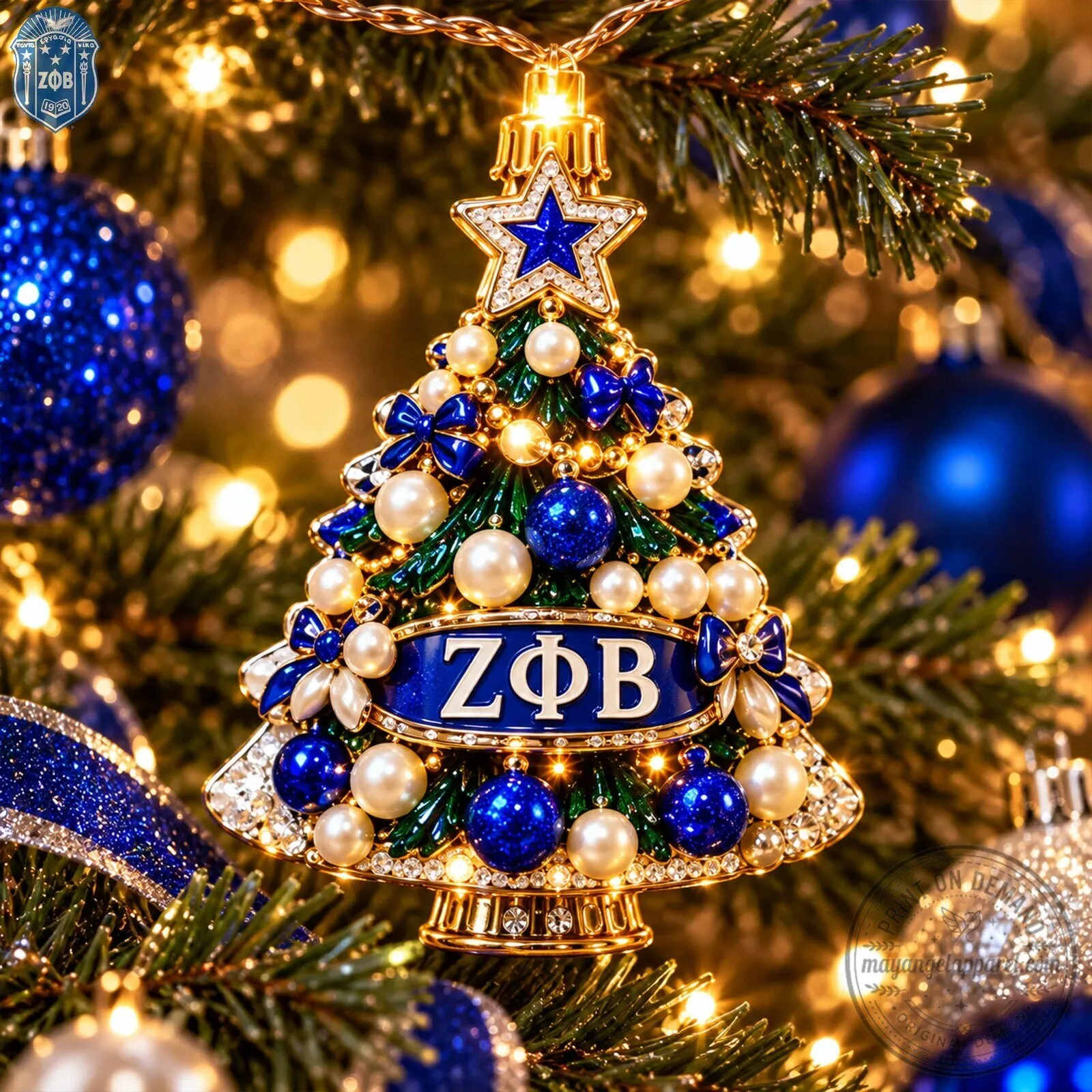Zeta Phi Beta Sorority Holiday Ornament String Lights Christmas Decorations 8 Zeta Phi Beta Sorority Holiday Ornament String Lights Christmas Decorations