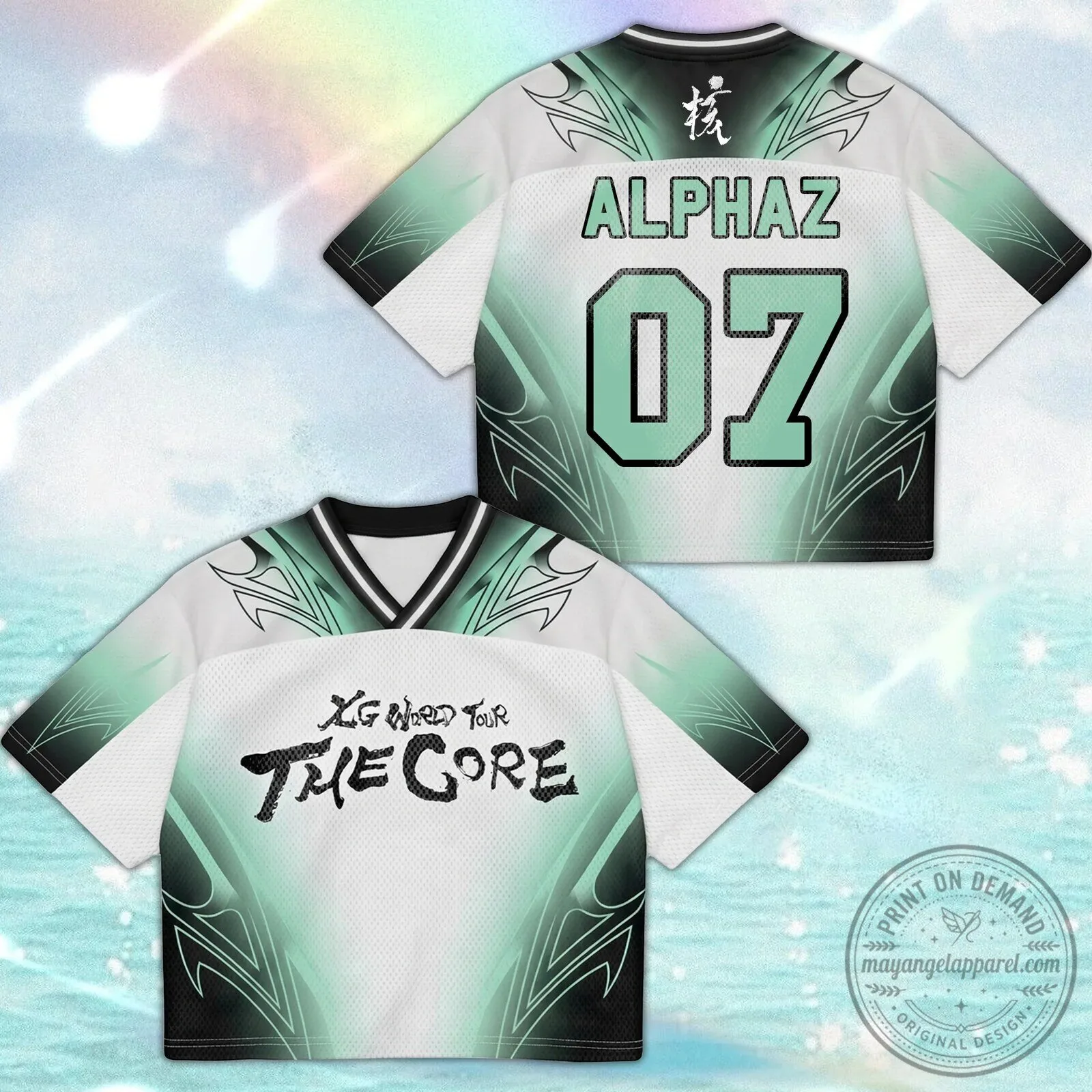 XG The Core World Tour Alphaz 07 Charismatic Mixed Mesh Jersey for Fans