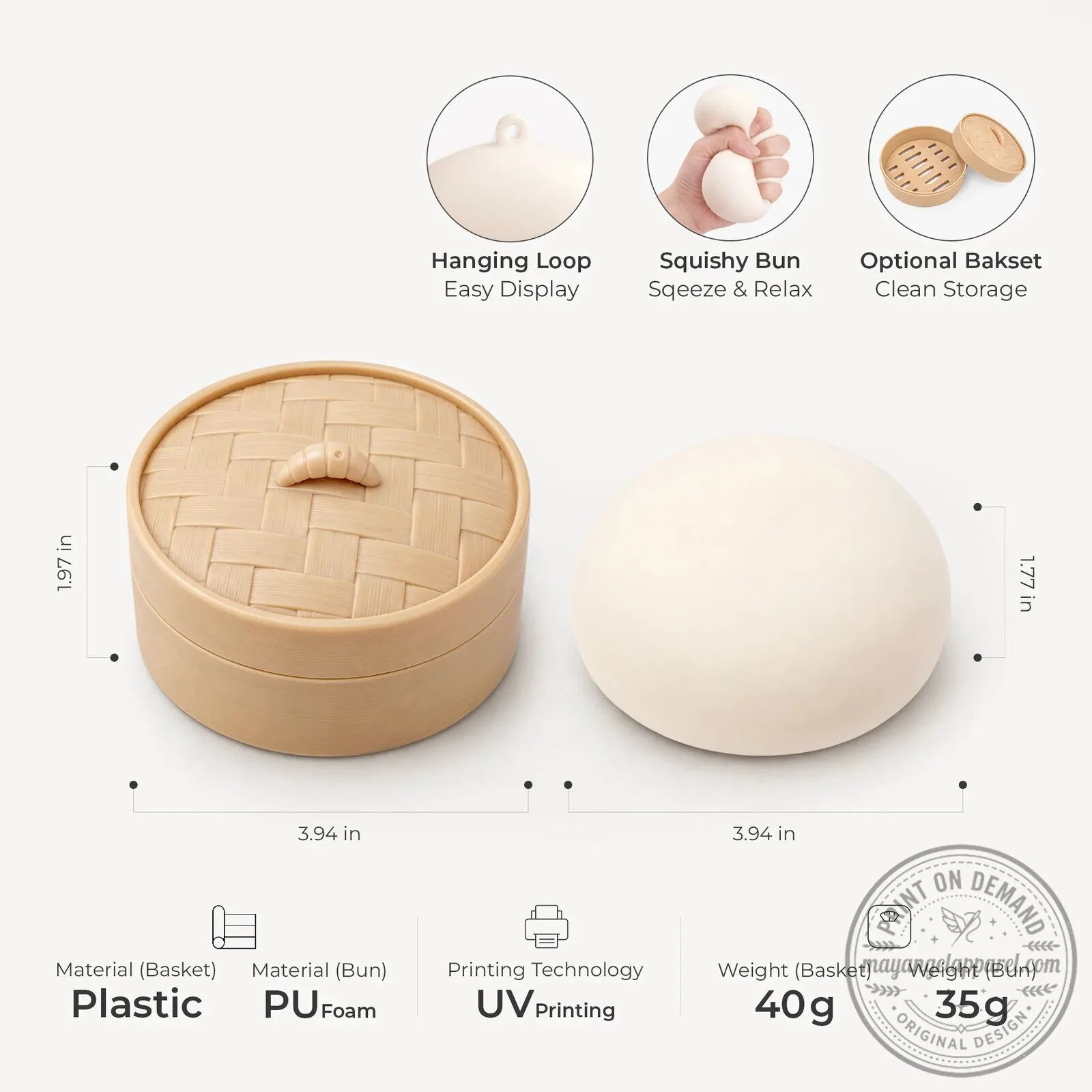 Personalized Kindergarten Here I Come Steamed Bun Squishy Stress Relief Toy 7 Personalized Kindergarten Here I Come Steamed Bun Squishy Stress Relief Toy