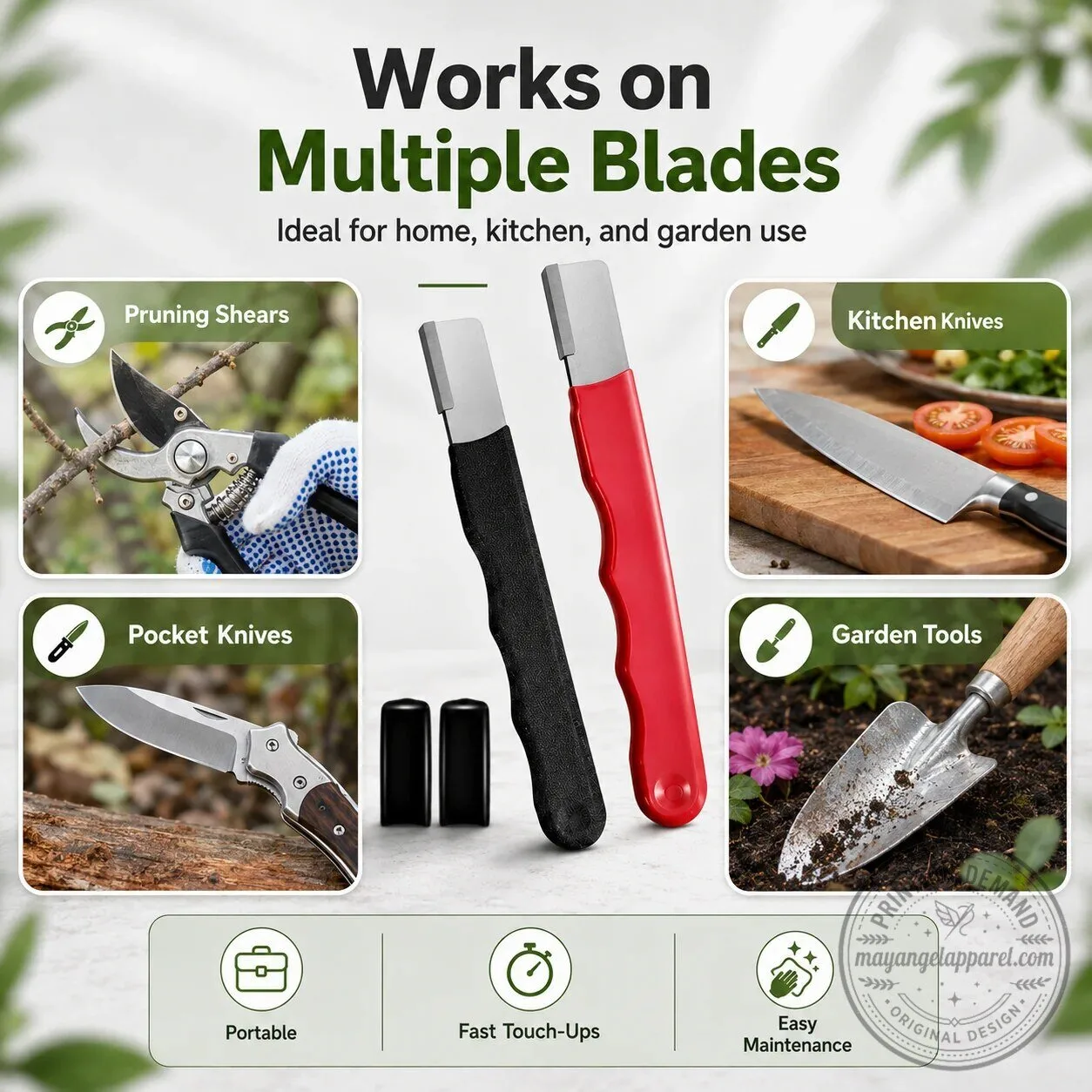 Professional 3-in-1 Knife Sharpener for Kitchen, Outdoor, and Garden Tools 11 Professional 3-in-1 Knife Sharpener for Kitchen, Outdoor, and Garden Tools