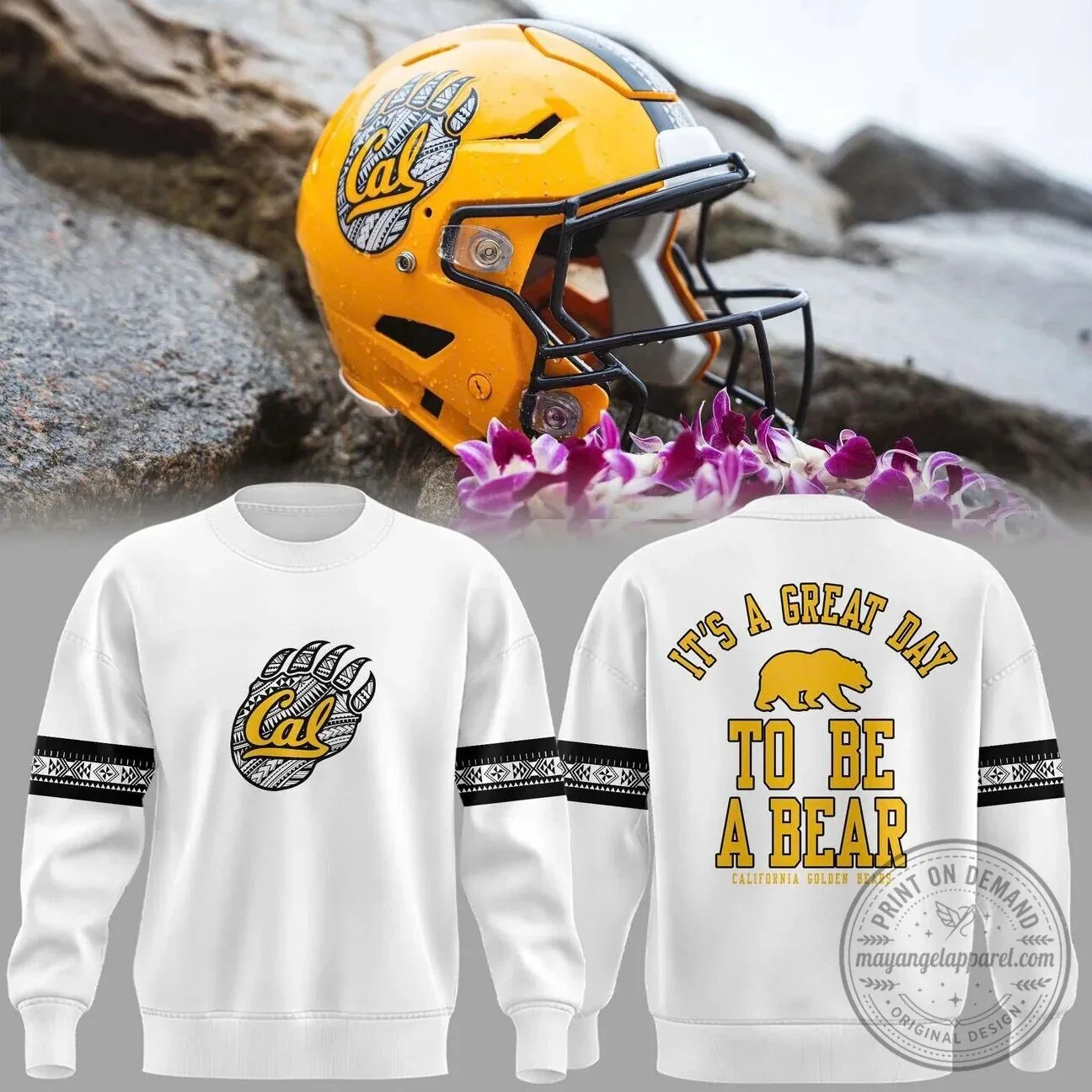 Great Day to Be a Bear Sweatshirt for California Golden Bears Football Fans