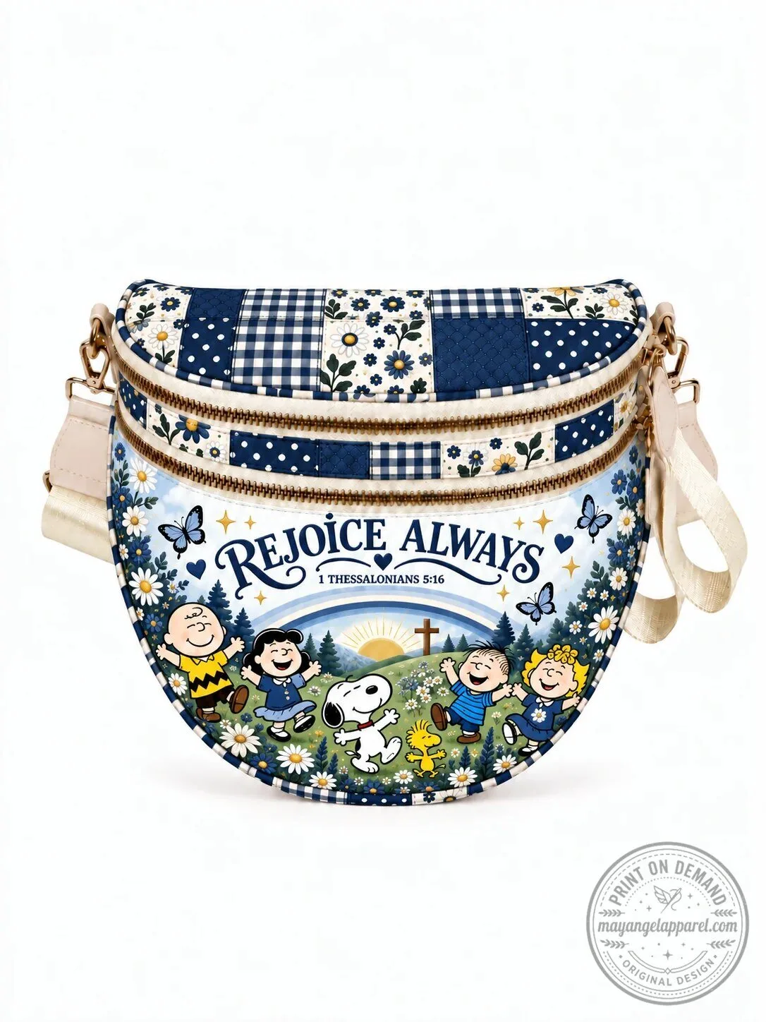 Peanuts Snoopy and Friends Rejoice Always Crossbody Bag for Women 16 Peanuts Snoopy and Friends Rejoice Always Crossbody Bag for Women