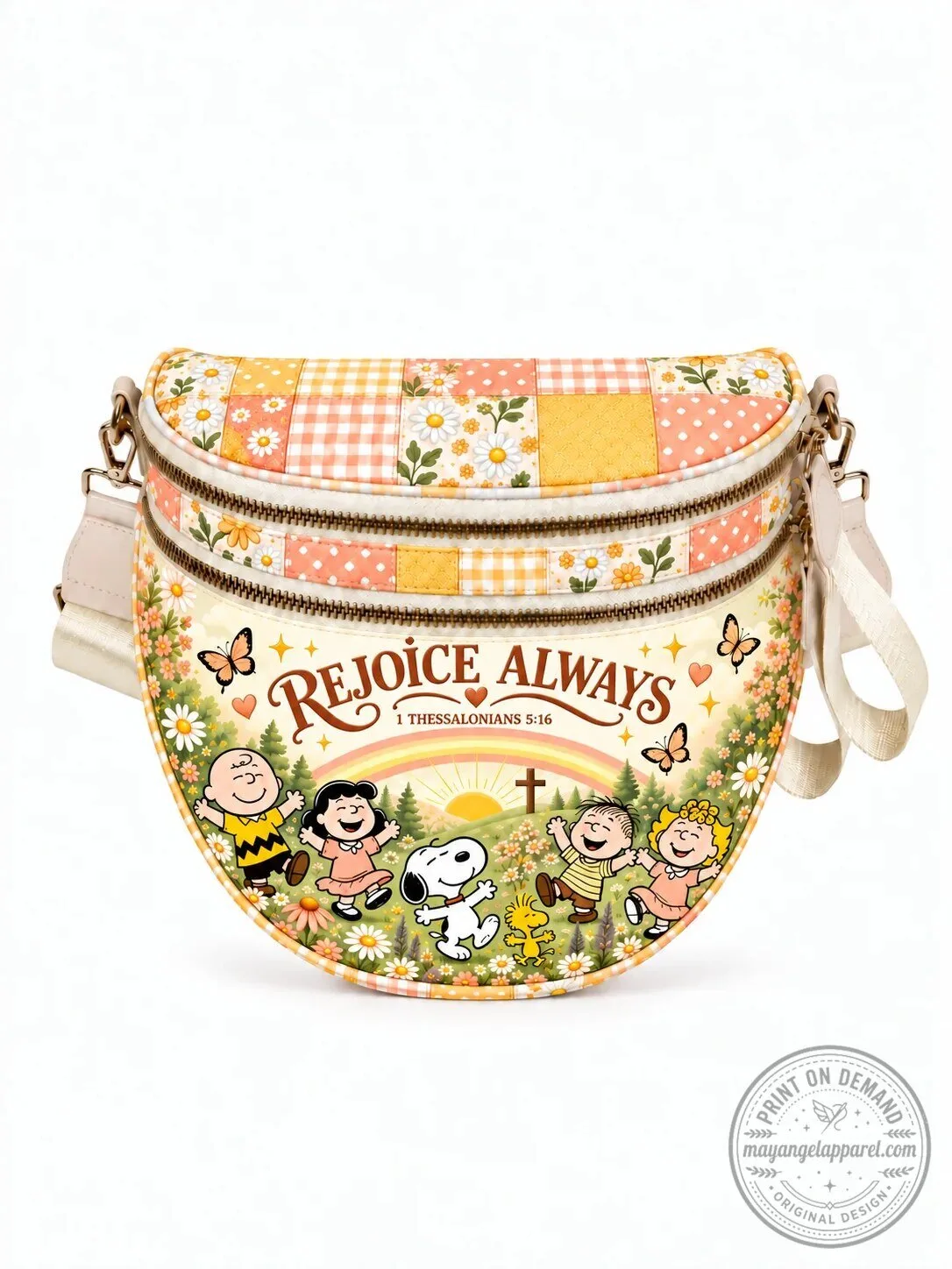 Peanuts Snoopy and Friends Rejoice Always Crossbody Bag for Women 17 Peanuts Snoopy and Friends Rejoice Always Crossbody Bag for Women