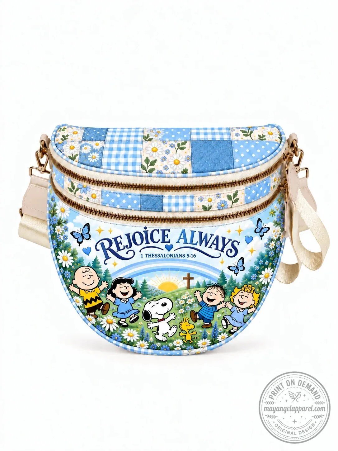 Peanuts Snoopy and Friends Rejoice Always Crossbody Bag for Women 19 Peanuts Snoopy and Friends Rejoice Always Crossbody Bag for Women