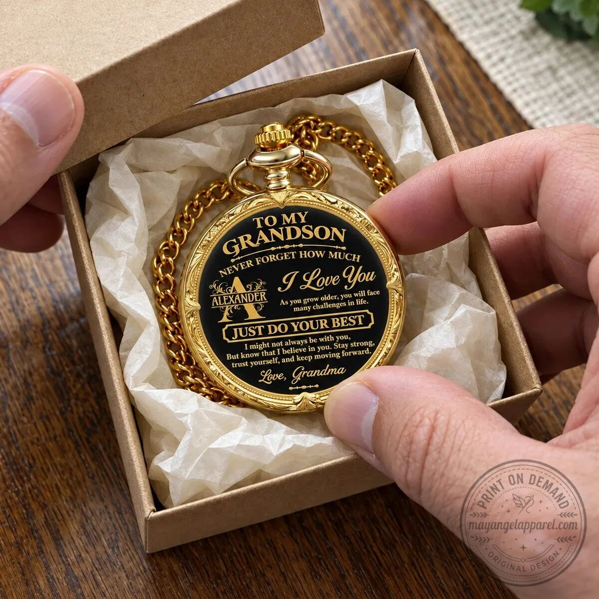 Grandson Never Forget How Much I Love You Grandma Engraved Pocket Watch 12 Grandson Never Forget How Much I Love You Grandma Engraved Pocket Watch