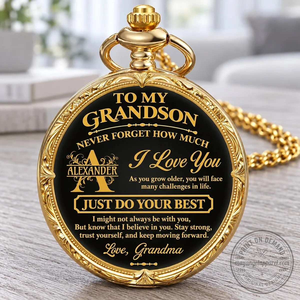 Grandson Never Forget How Much I Love You Grandma Engraved Pocket Watch 13 Grandson Never Forget How Much I Love You Grandma Engraved Pocket Watch