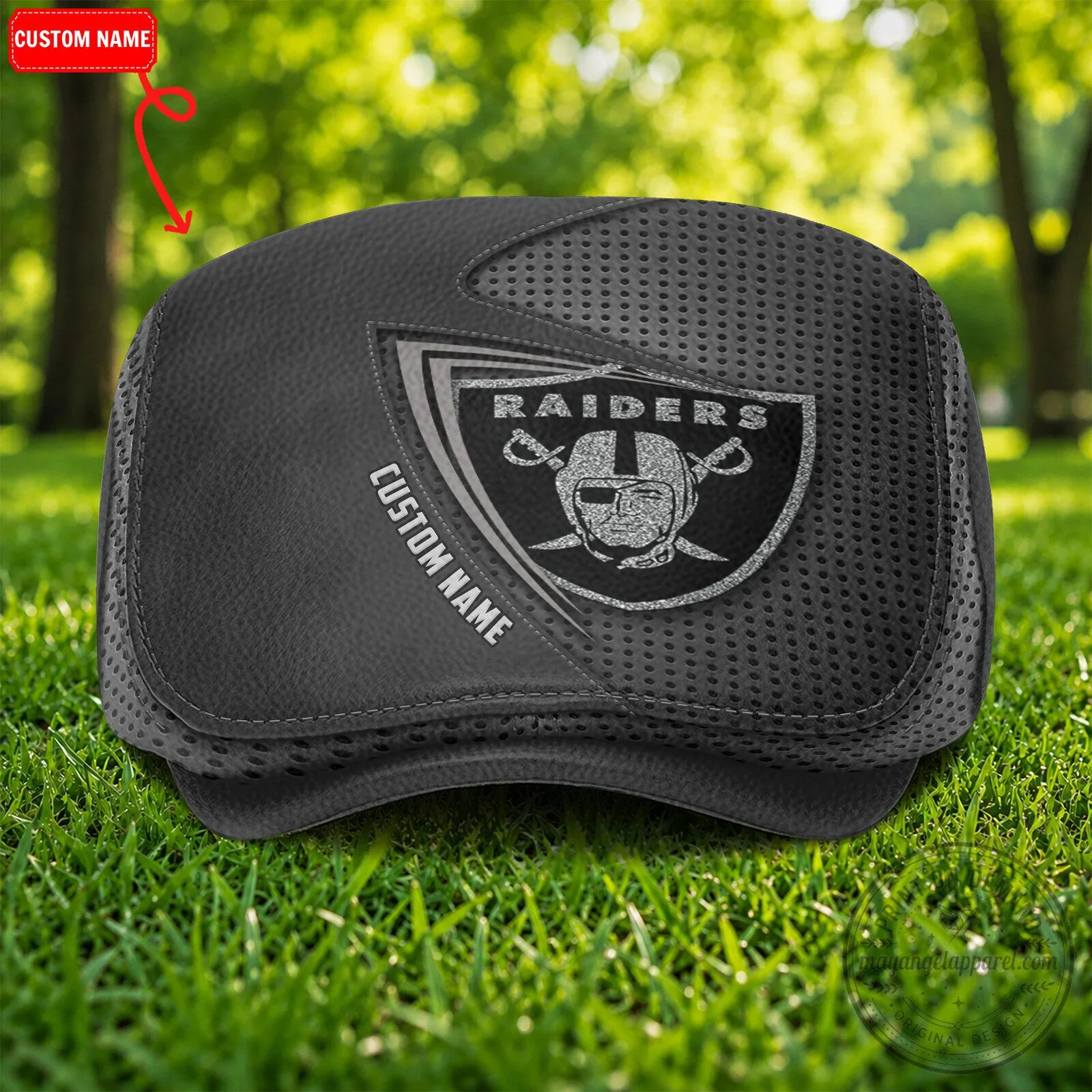 Las Vegas Raiders NFL Football Team Logo Black Flat Cap Hat 6 Las Vegas Raiders NFL Football Team Logo Black Flat Cap Hat