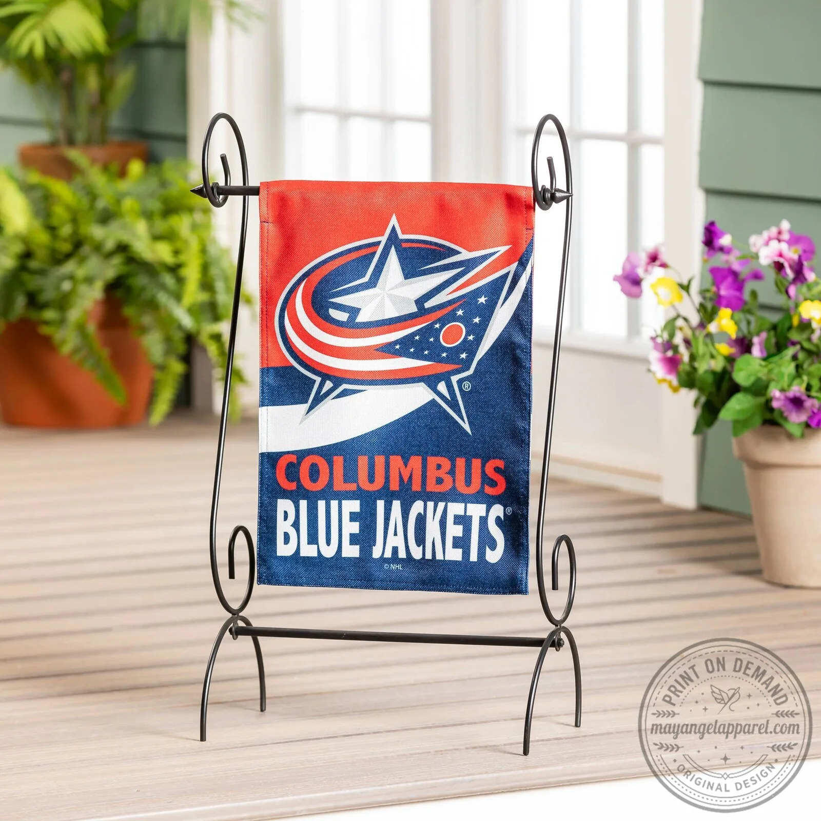 Columbus Blue Jackets NHL Hockey Team Garden Flag
