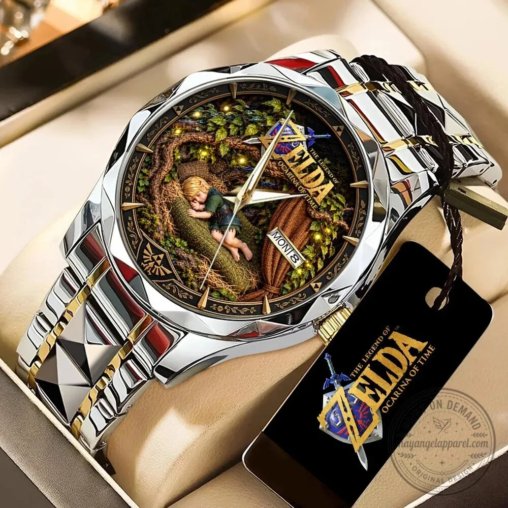 The Legend of Zelda Ocarina of Time Link Sleeping in Forest Quartz Watch